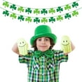 thumbnail image 3 of DAMAI 8.2 ft St Patricks Day Decorations, Felt Shamrock Garland Banner, Green Clover Garland Banner Bunting for St Patrick's Day Decoration Irish Party Supplies, 3 of 7