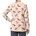 thumbnail image 2 of Binienty Cute Hedgehog Women's Stretch Fabric Scrub Jackets Breathable Crew Neck Medical Uniforms & Scrubs for Women Lightweight, for Dental Clinic Medical Assistants Vet Workers Custom Scrubs, 2 of 7