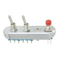 thumbnail image 1 of BTOER Motorcycle 7/8" 1" Handlebar Switch Toggle Push Button ON/OFF/ON Block, 1 of 7