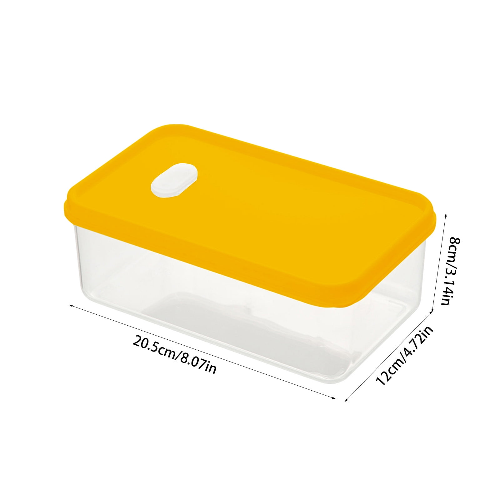 Kitchen Large Capacity Food Storage Box with Lid, Airtight Food Storage Container Plastic Storage Bins Stackable Clear Storage Bins for Home and Office Organization