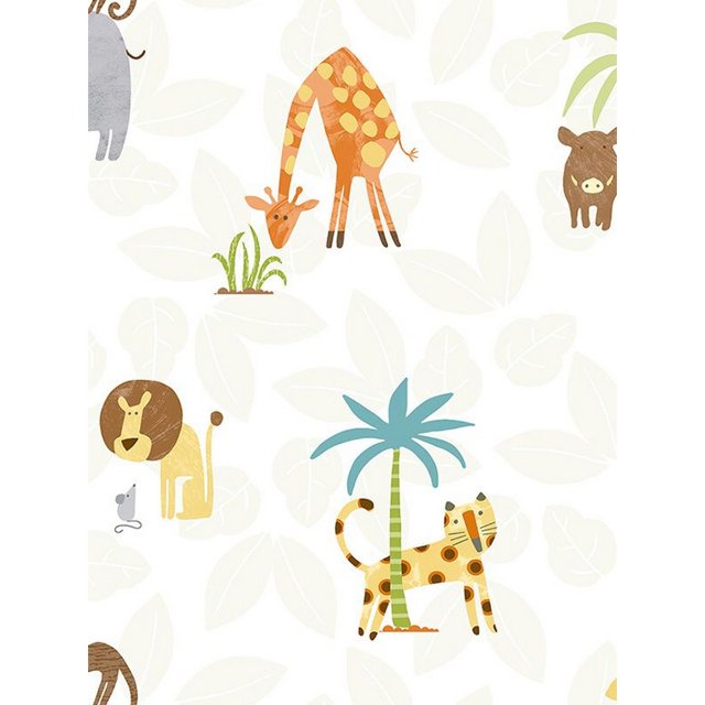 Holden Décor - Papel Pintado de Pared Friends Diseño Jungla (Multicolor)