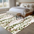 thumbnail image 4 of Large Area Rugs for Living Room Bedroom, Green Pink Weeping Eucalyptus 5'x8' Rug Washable Carpet Runner Indoor Outdoor, Spring Summer Farmhouse Leaves Non Slip Floor Mats Rug for Kitchen, Bathroom, 4 of 8