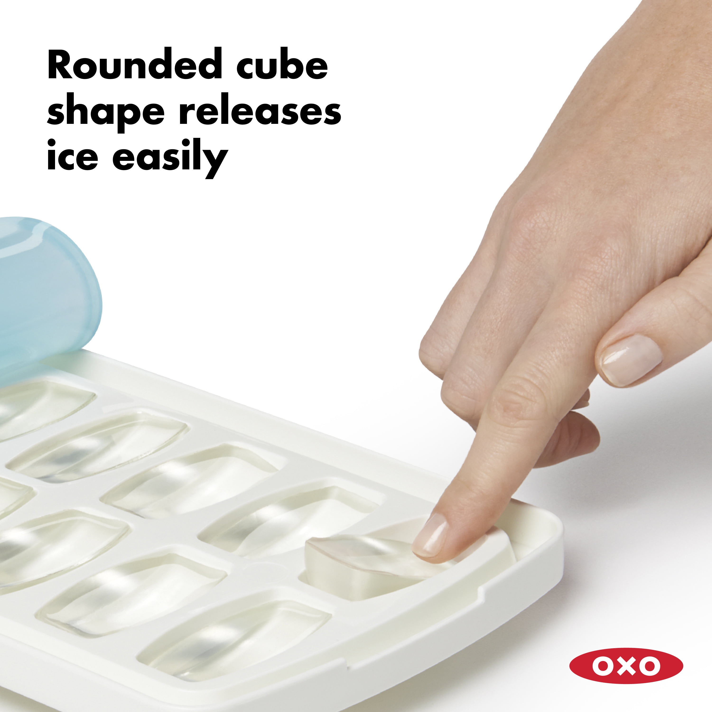 (3 pack) OXO Softworks No-Spill Rectangular Ice Cube Tray