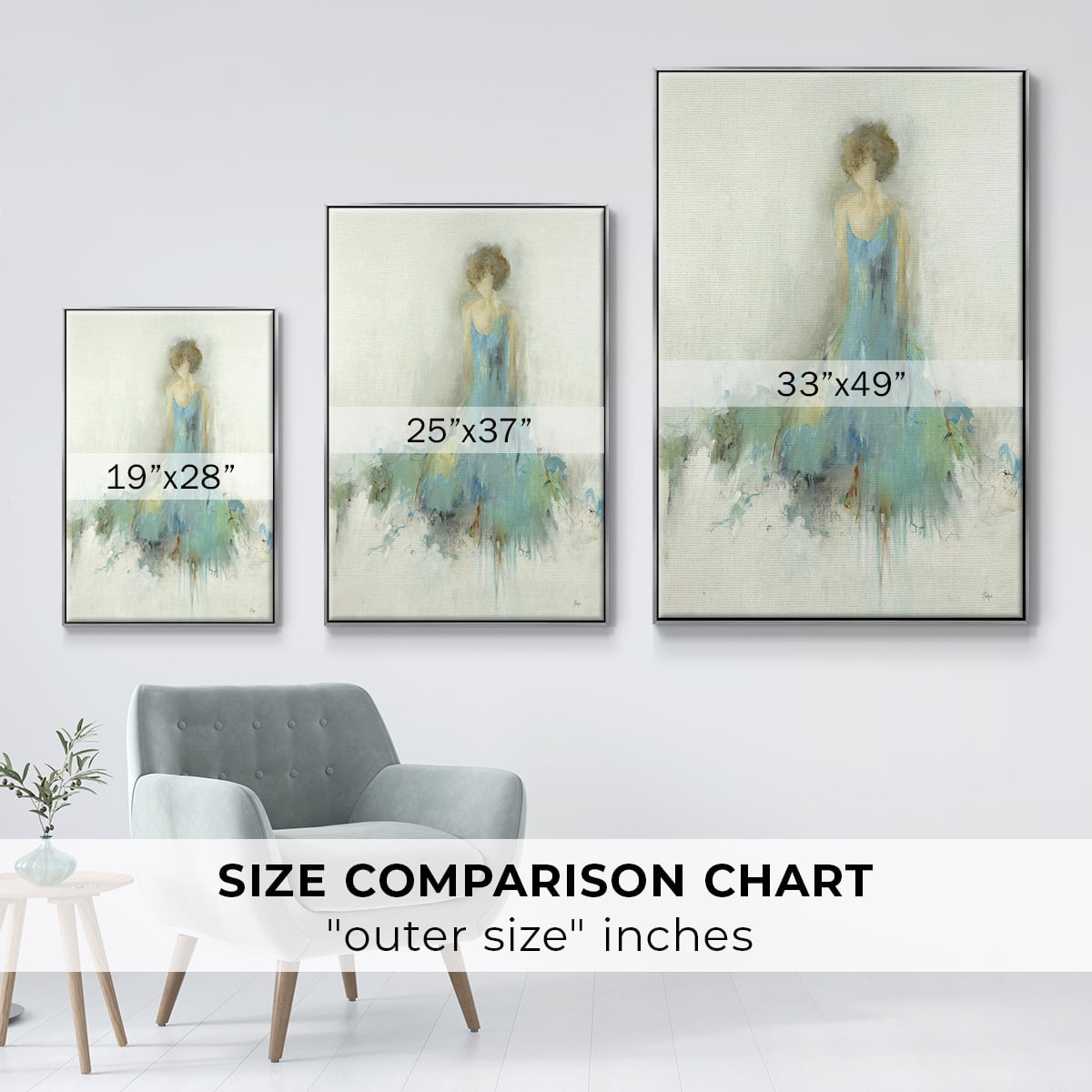 Reflection on You Framed Premium Gallery Wrapped Canvas - Ready to Hang - 17 x 25 - Silver Floating Frame