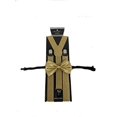 thumbnail image 3 of Metallic Gold Glitter Suspenders and Tie Set Adjustable - New with box/tags, 3 of 3