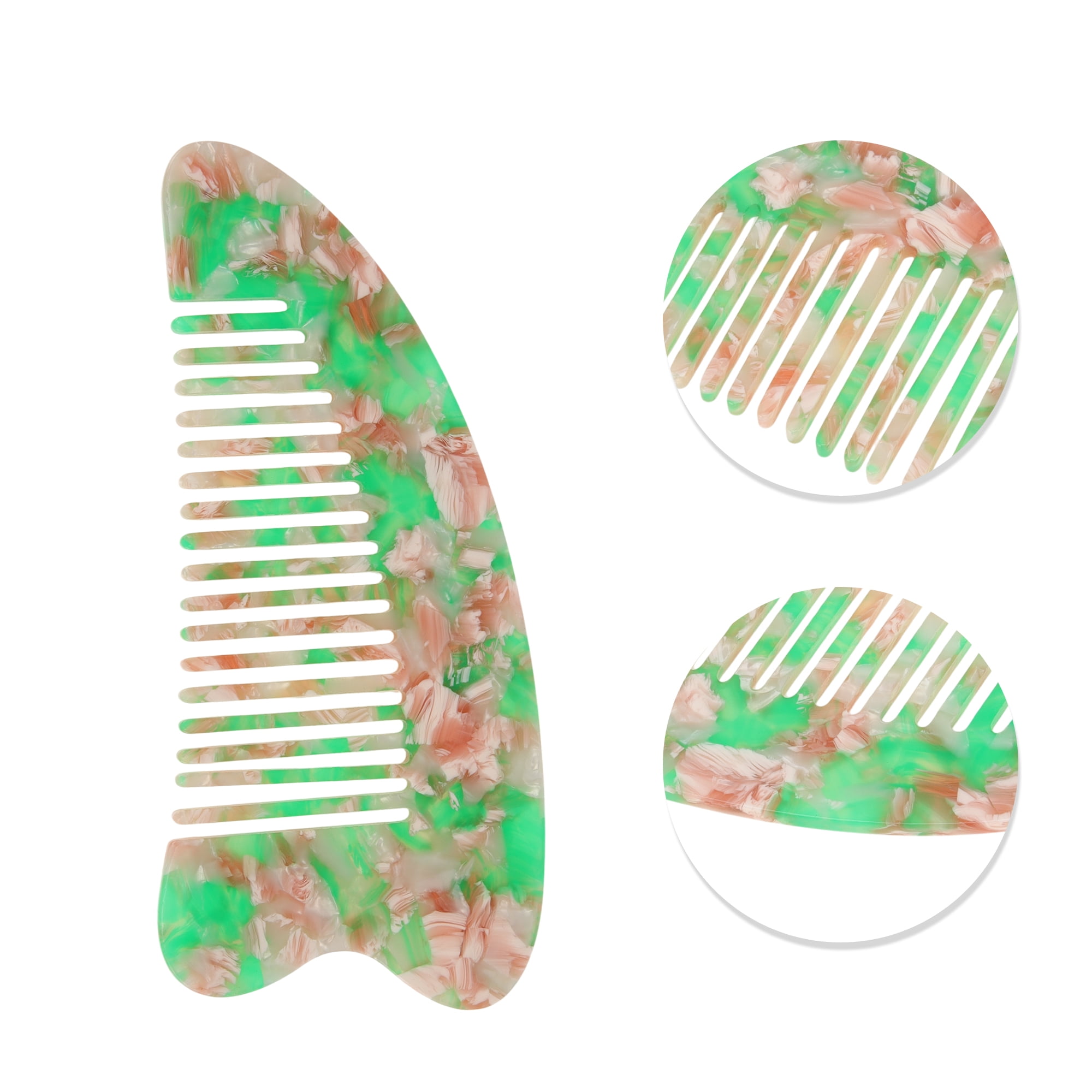 Unique Bargains 1 Pc Anti Static Hair Comb Designed for All Hair Types Styles Green
