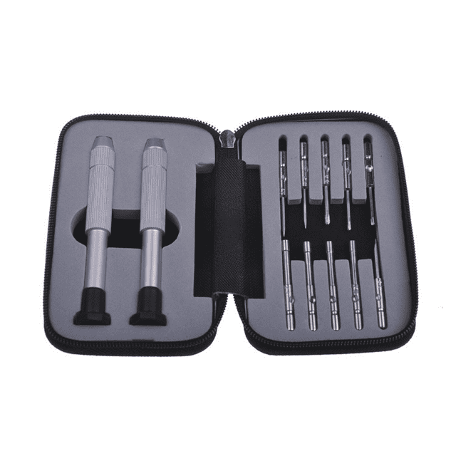 Destornillador para gafas Juego de destornilladores en caja de hierro Herramienta de destornillador simple