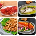 thumbnail image 4 of Bearachild 10x bandejas plateadas de papel de aluminio versátiles con tapas para buffets y fiestas sartenes desechables para hornear Mostrada plata media 30, 4 of 6
