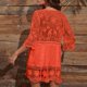 thumbnail image 3 of WILLBEST Trajes de Baño Para Mujer Con Falda, Vestido Informal de Verano Para Mujer, Cuello En V, Encaje Ahuecado, Vestido de Playa, Vestido de Bikini Para Fiesta de Vacaciones En El Resort, 3 of 4