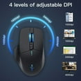 thumbnail image 4 of Bluetooth wireless mouse 2.4G mouse gamer 4000 DPI Optical Sensor 6 Mute Buttons For MacBook Tablet Laptop PC gaming mouse, 4 of 10