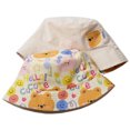 thumbnail image 2 of Sombrero de pescador con sombrilla para niños de primavera y verano de doble cara, sombrero de sol de algodón transpirable para bebés, 2 of 5