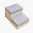 thumbnail image 2 of Dog Stairs, Steps Cat Ladder DIY Storage Box Wide Breathable Detachable Cover Puppy Stairs Indoor Ramp for Climbing up, Small Dogs, Home Bed 2 Ladder 40x35x20cm, 2 of 9