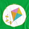 thumbnail image 2 of Care Bears Do Your Best Bear Belly Unisex Adult Long-Sleeve T Shirt, Kelly Green, Medium, 2 of 3