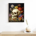 thumbnail image 2 of Nawypu Vanitas Still Life - Skull Wall Decor - Skull Wall Art - Goth Wall Art - Gothic Decor - Gothic Living Room Decor - Floral Skull - Skull Flowers - Poster Print Picture, 2 of 4