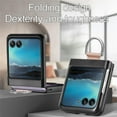 thumbnail image 3 of for Motorola Razr+ Plus 2023 Case, PU Leather Protective Cover with Ring Flip Phone Case Motorola Razr Plus 2023 / Razr 40 Ultra ZH Beige, 3 of 18