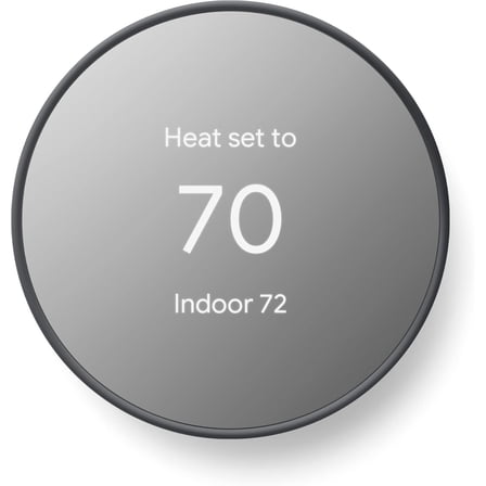 Open Box Google Nest Thermostat - Programmable Smart Thermostat for Home - Charcoal
