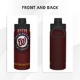 thumbnail image 4 of Botella de agua Washington Nationals, vasos de acero inoxidable con aislamiento y tapa, taza de café de viaje, taza de agua con aislamiento al vacío de doble pared, regalos para mujeres, hombres,, 4 of 5