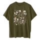 thumbnail image 3 of Camisetas de Manga Corta para las Mujeres Impreso Cuello Redondo Suelto Camiseta, Casual Cuatro Estaciones Blusa para el Hogar, 3 of 3