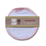 Geffen Baby Soft Jersey, Hemp/Organic Cotton Blend Reusable, Absorbent Nursing Pads 3-Pair Set, White, 3 Count