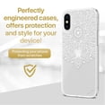 thumbnail image 2 of Case Yard iPhone-X Case Clear Soft & Flexible TPU Ultra Low Profile Slim Fit Thin Shockproof Transparent Bumper Protective Cover Drop Protective Cell Phone Cases (Lara Mandala), 2 of 8