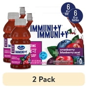 (2 pack) Ocean Spray® Immunity Cranberry Blueberry Acai flavored Juice Drinks, 10 fl oz Bottles, 6 Count