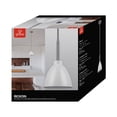 thumbnail image 2 of Globe Electric Rickon 1-Light Pendant, White Finish, Brushed Steel Accent, Designer Chevron Fabric Cord, 65621, 2 of 5