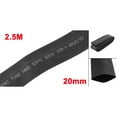 thumbnail image 3 of Unique Bargains Polyolefin 20mm Diameter Heat Shrinkable Tube Shrink Tubing 8.2Ft Length Black, 3 of 5