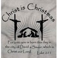 thumbnail image 2 of Christ is Christmas Nativity Scene Unisex Plus Fleece Graphic Sweatshirt Brisco Brands 2X, 2 of 5
