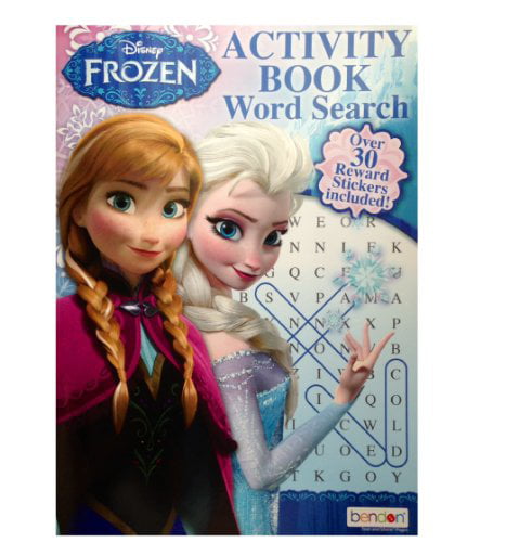 Disney Frozen Word Search Puzzles Activity Book for Kids #4 Kristoff Anna Elsa 