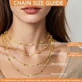 thumbnail image 4 of LUNVKY 18K Gold Plated Chains for Women Non-tarnish Necklace Birthday Graduation Prom Jewelry Gifts Teen Mom Female Lady Adult Wife Her Age Ideas 16/18/20/22 Inch, 4 of 5
