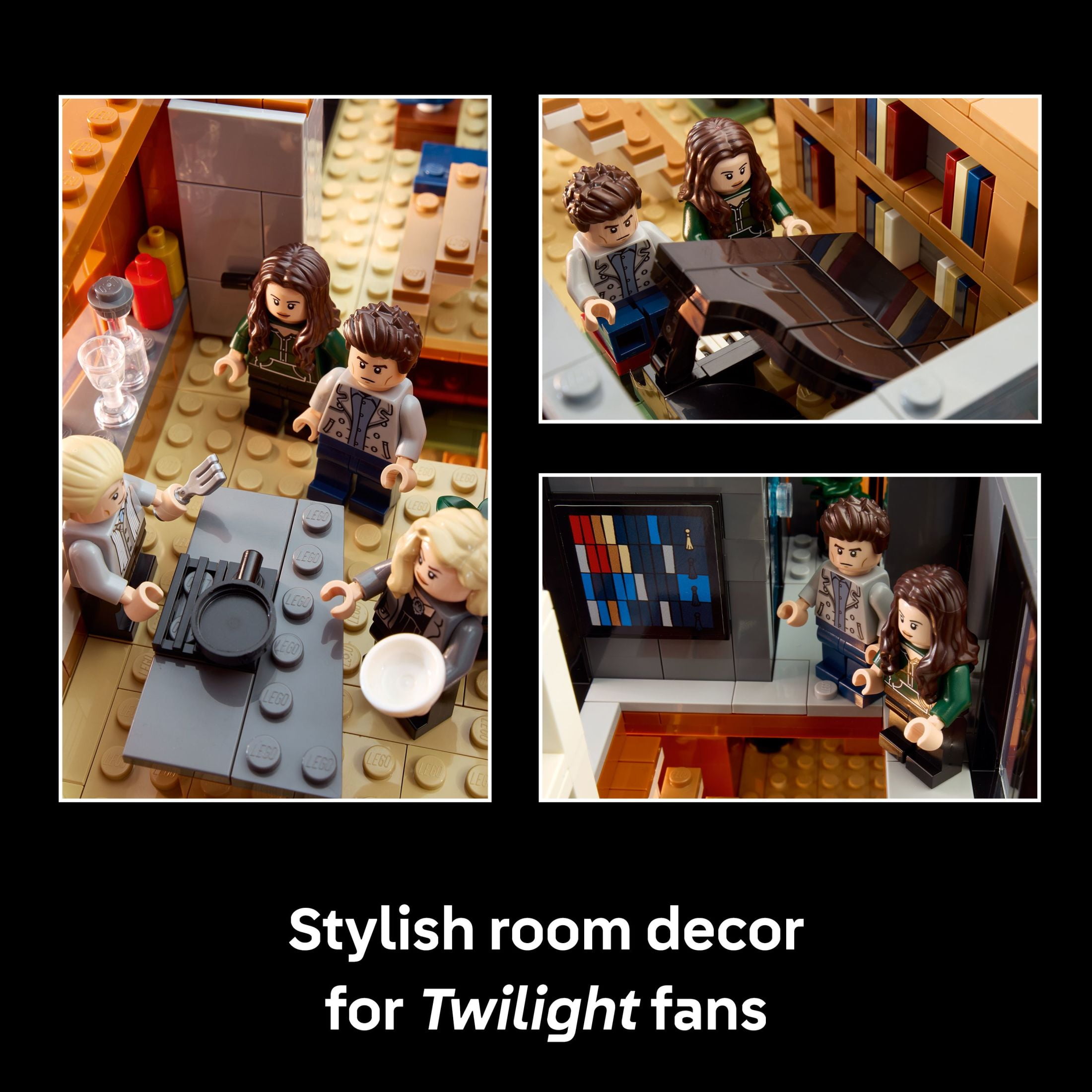 LEGO Ideas Twilight The Cullen House - Collectible Set for Adults 18+ - DIY Fantasy Craft for Book Lovers - Edward, Bella, Jacob + 4 More Minifigures - Gift Idea for Fans of the Movies - 21354