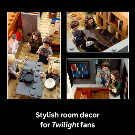 LEGO Ideas Twilight The Cullen House - Collectible Set for Adults 18  - DIY Fantasy Craft for Book Lovers - Edward, Bella, Jacob   4 More Minifigures - Gift Idea for Fans of the Movies - 21354