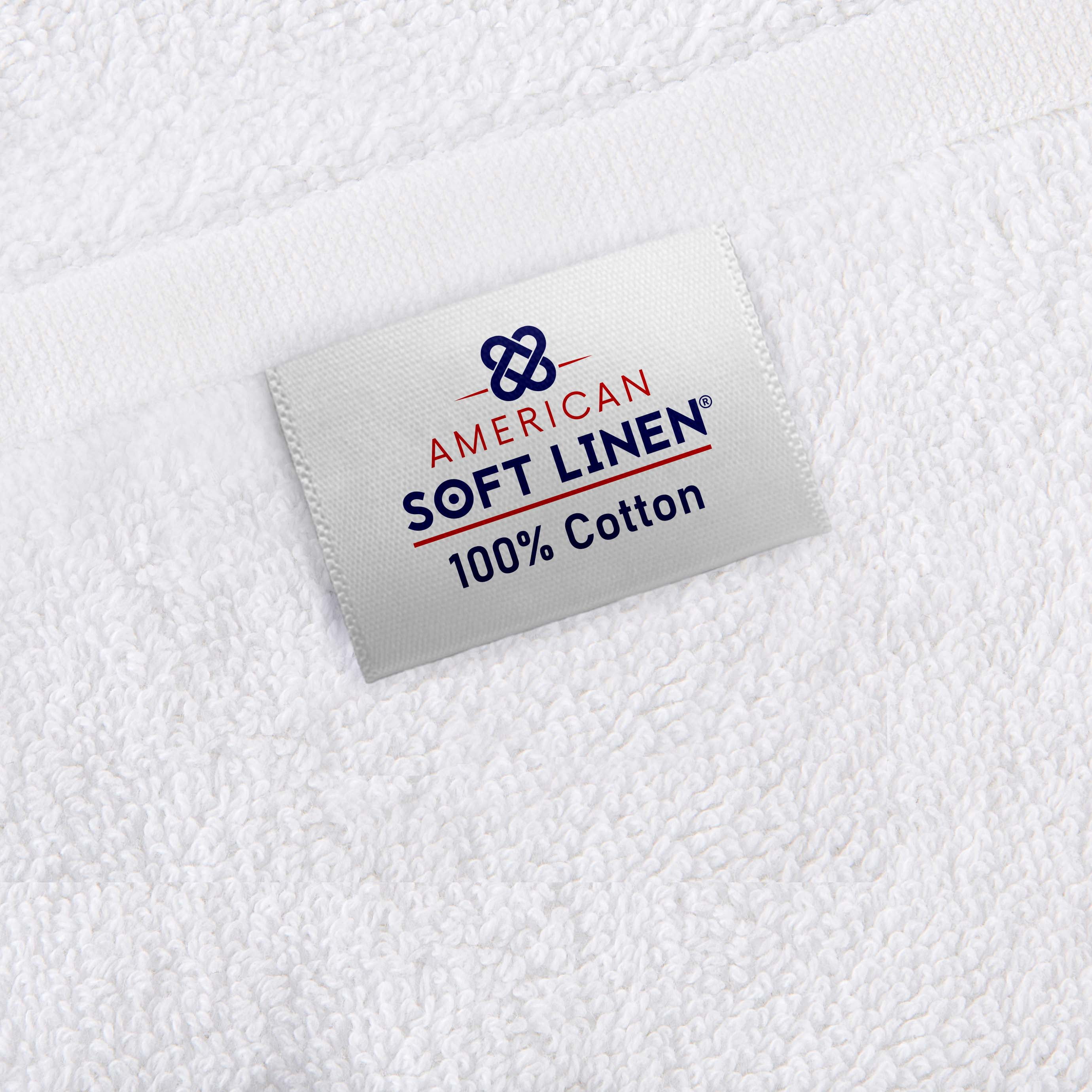 American Soft Linen Luxury 40x80 Oversized Bath Sheet, 100% Cotton XL Turkish Bath Sheet Towel, White