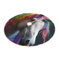 thumbnail image 2 of Bingfone Christmas Tree Skirt Mat Christmas Decoration Interior 30" -Colorful Haired White Horse, 2 of 6
