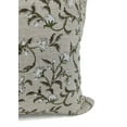 thumbnail image 2 of Fabdivine Thick Linen Hand Block Print Vintage Throw Cushion Cover , 22"X22", White, 2 of 5