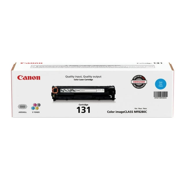 Paquete de tóner Canon 131 (6270B004), paquete de 3 para impresora MF8280cw