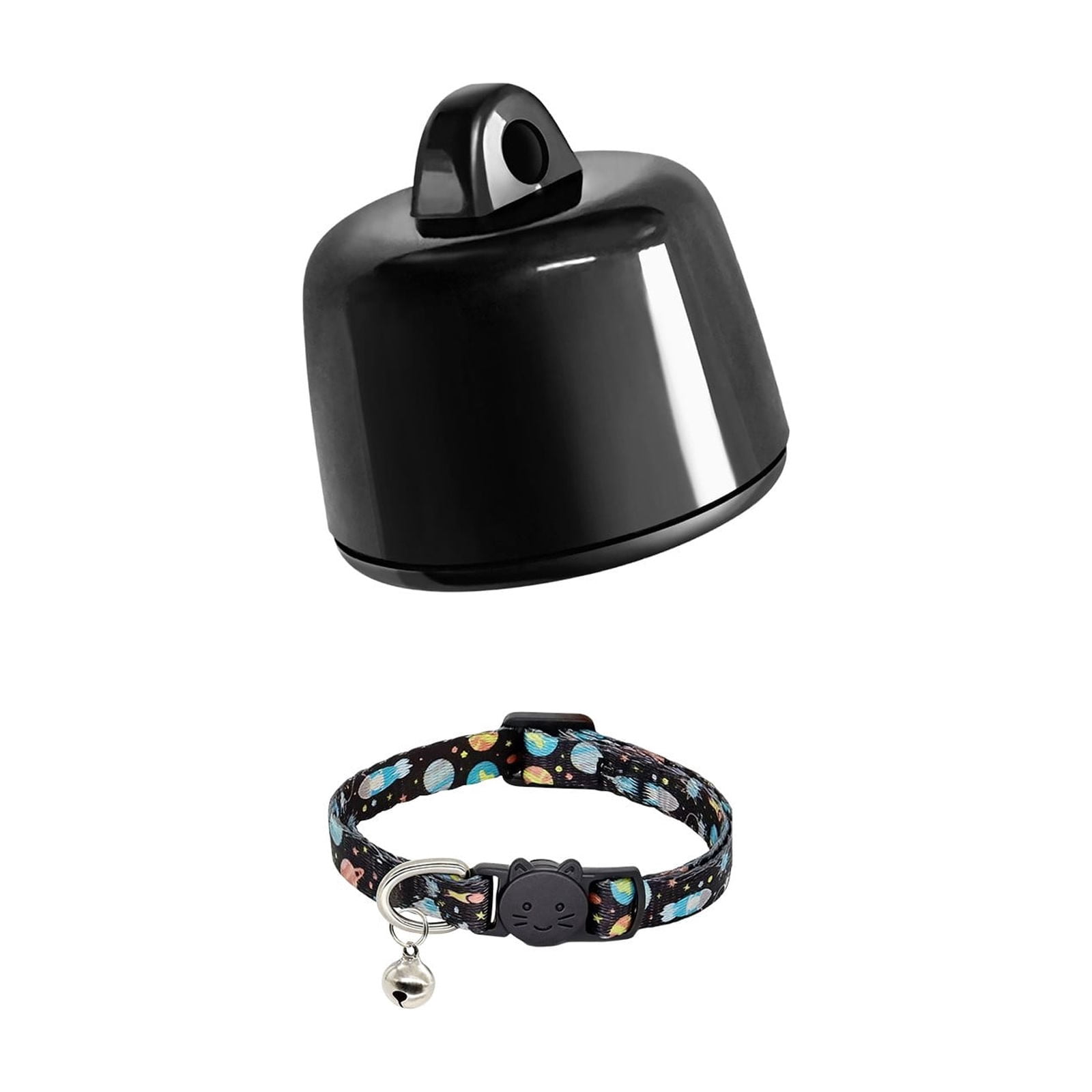 Pet GPS Tracker with Collar & ID Tag – Real-Time Location Monitoring Device for Dogs Cats, Waterproof Lightweight ABS Anti-Lost Tracker, Adjustable Collar Included (3 Options)