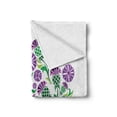 thumbnail image 2 of Thistle Soft Flannel Fleece Throw Blanket, Celtic Knot and Thistle Plant in Basket Form with Flowers, Cozy Plush for Indoor and Outdoor Use, 50" x 70", Shamrock Green Violet, by Ambesonne, 2 of 6