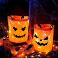 thumbnail image 3 of Glow In The Dark Halloween Candy Bag LED Light Up Party Tote Reusable For Trick Or Treat, 3 of 8