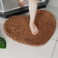 thumbnail image 5 of Kmbangi Floor Mat+Anti-Slip Solid Color Heart-Shaped Carpet Footcloth, 5 of 5