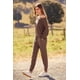 thumbnail image 4 of Conjunto Deportivo PRETTYGARDEN Mujer 2 Piezas de Punto Acanalado Café XL, 4 of 8