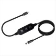 thumbnail image 1 of Cable Elevador de Potencia de Tipo C A CC, Voltaje Ajustable de 5 V/9 V/12 V/15 V/20 V, Cable Elevador de Carga Rápida USB C A CC., 1 of 5