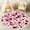 Color 4, variant on Washable Non Slip 3ft Round Rug, Rustic Forest Cabin Evergreen Trees Neutral Tones Circle Area Rugs with Tassels Carpet for Nursery Bedroom Living Room Playroom Tent rug Tent Castle