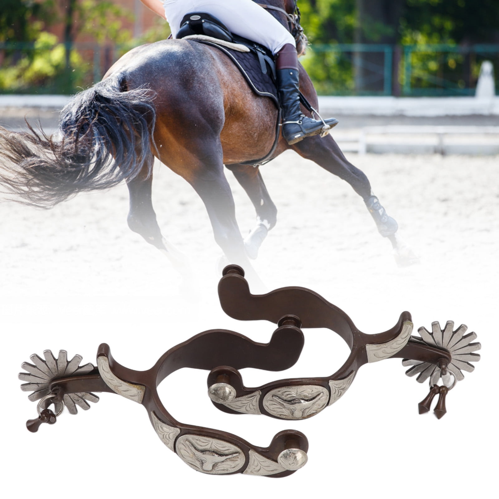 PAIRE ÉPERONS ANCIENS cheval équitation N° 70-1 EUR 22,99 - FR