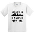 thumbnail image 3 of Inktastic Denver Colorado Someone Loves Me Skyline Youth T-Shirt, 3 of 5