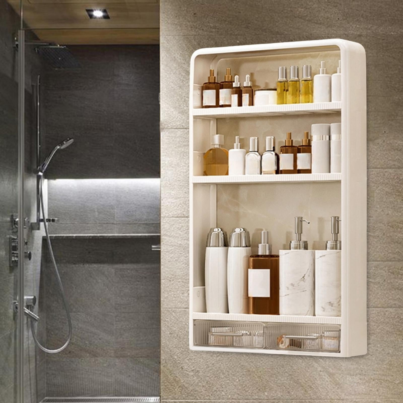 Wall Floating Shelves for Skincare Bathroom Shelf Organizer Toilet