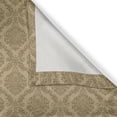 thumbnail image 4 of Ambesonne Damask Valance Pack of 2, Eastern Soft Flowers, 54"X12", Khaki, 4 of 5