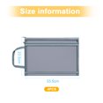 thumbnail image 2 of Bolsa de malla para archivos Desiderio, 4 unidades, 4A, para documentos, bolsa para archivos comerciales, bolsa de almacenamiento de papelería, gris, 2 of 5