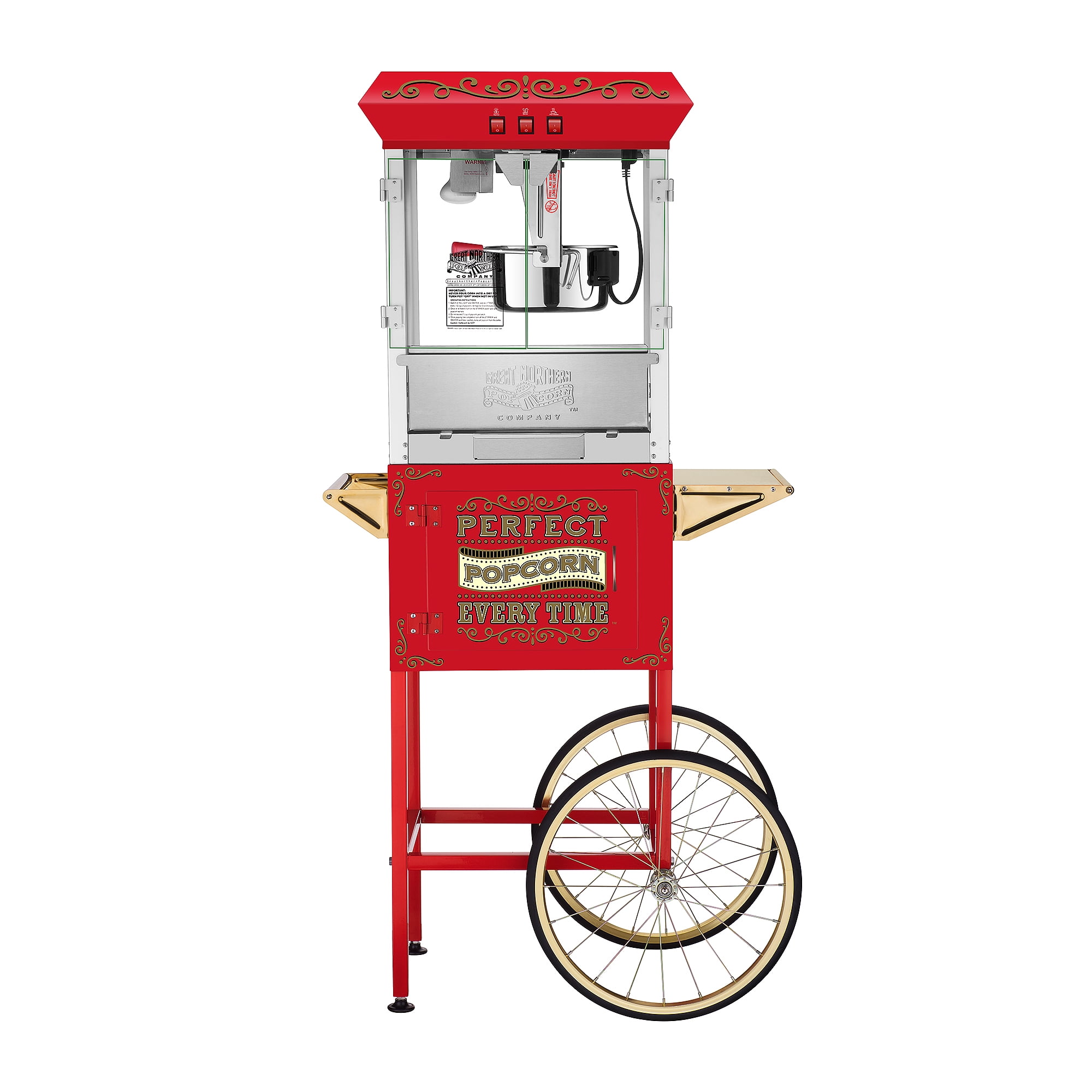 Photo 1 of **see notes**
Great Northern 10 oz. Perfect Popper Popcorn Machine with Cart - Red