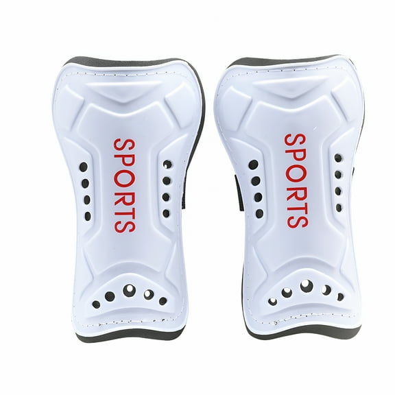 BESTSKY Youth Soccer Shin Guards Lightweight Breathable Child Calf Protective Gear Soccer Equipment Kids Shin Guards for 4-12 Boys and Girls Children Teenagers, White L